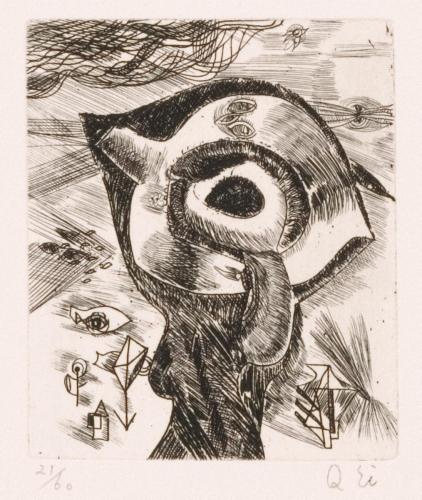 版画集『瑛九・銅版画 SCALE V』 25 指