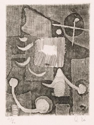 版画集『瑛九・銅版画 SCALE V』 39 月夜の遊び