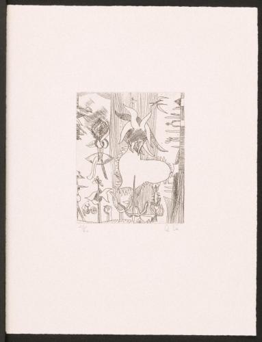 版画集『瑛九・銅版画 SCALE V』 40 木かげ