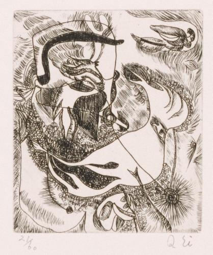 版画集『瑛九・銅版画 SCALE V』 41 風の中