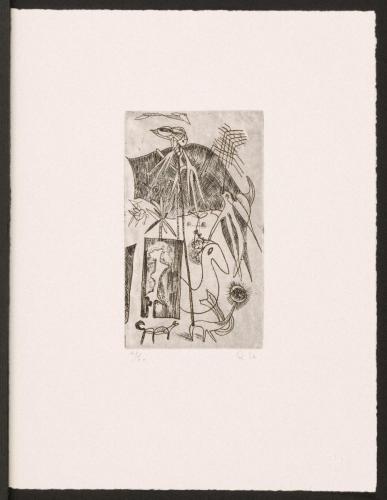 版画集『瑛九・銅版画 SCALE V』 43 鳥のあそび