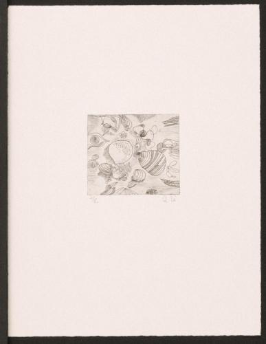 版画集『瑛九・銅版画 SCALE V』 48 化石