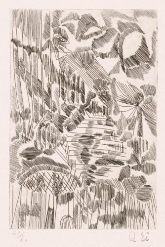 版画集『瑛九・銅版画 SCALE V』 56 森の小径