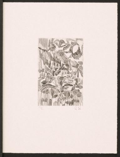 版画集『瑛九・銅版画 SCALE V』 56 森の小径