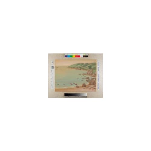 紀伊百景画帖「栖原 アヤメ磯」