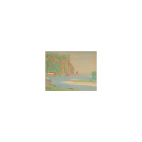 紀伊百景画帖「富田川口」