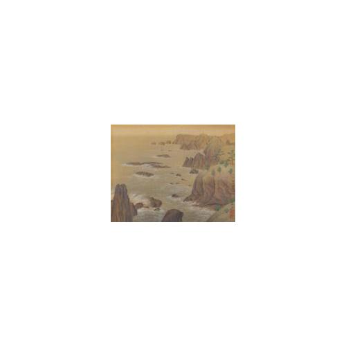 紀伊百景画帖「大島樫野燈臺附近」