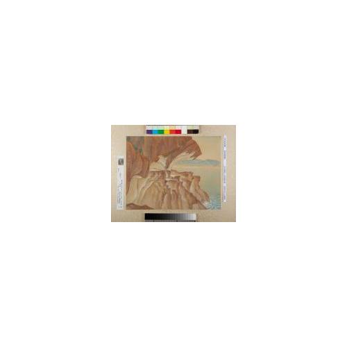 紀伊百景画帖「木ノ本鬼ヶ城」