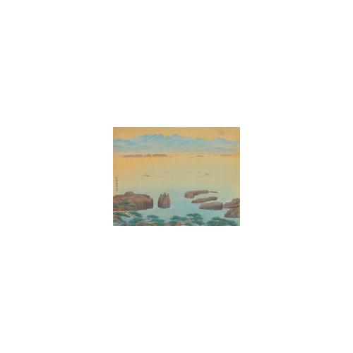 紀伊百景画帖「太地東明嵜」