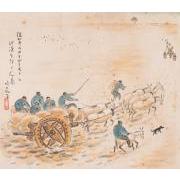 往年のサチガイモトと砂漠を行く行商