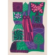 高井貞二石版画集『ニューヨーク』 5 「グリニッチビレッジ」