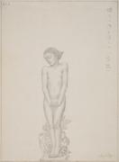 第八図「悲愁」 / 礎石四隅立像の一(悲愁) / NO.8