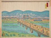 『新日本百景』 15 京三条大橋の雨（京都市）