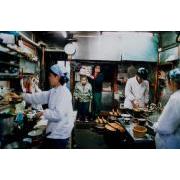Kitchen of Japanese Noodle Restaurant: Heavy Newspapers on My Mother's Head