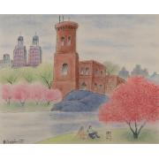 ニューヨーク風景（桜）