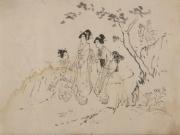 スケッチ ［娘三人］