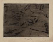 一人が眠っている二人の裸婦