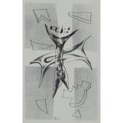 『スフィンクス』瀧口修造の詩による版画集 5 妖精の距離