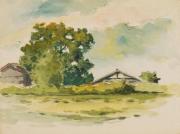 風景［徳義中学時代デッサン帳より］　