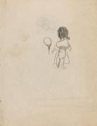 ［夢二展京都旅行デッサン帳より］21[北川弥長（裏）]