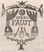 雑誌『版藝術』第3巻第4号川西英版画集9「ファウスト」（扉）