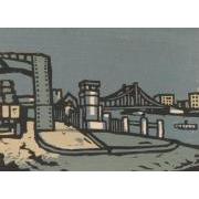 雑誌『新版画』第16号 都市貫流特輯号 13 清州橋附近