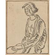 雑誌『新版画』第6号 国立公園特輯号 15 Ｕ子の像