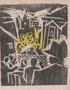 雑誌『新版画』第11号現代風俗鳥瞰号5銀行について