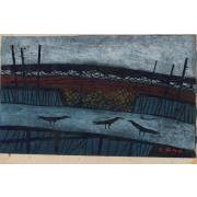 遠浅の岸島原にて