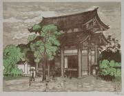 大阪風景 9 天王寺東門雨景