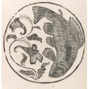 図案私集『伊羅保』16嘉魚とつりふね草