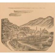 雑誌『版藝術』10第2年正月号平塚運一小品版画傑作集+新年附録年賀状傑作集12木崎湖