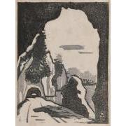 版画誌『九州版画』第20号5「青洞門」