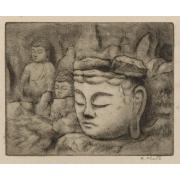 版画誌『九州版画』第20号11「深田石佛」