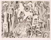 版画集『瑛九・銅版画 SCALE II』 13 街角