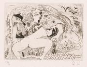 版画集『瑛九・銅版画 SCALE IV』 15 海辺の朝