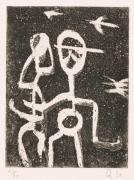 版画集『瑛九・銅版画 SCALE V』 3 恋人