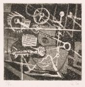 版画集『瑛九・銅版画 SCALE V』 4 夜の道