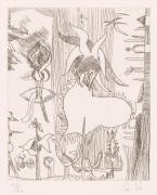 版画集『瑛九・銅版画 SCALE V』 40 木かげ