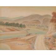 紀伊百景画帖「印南川口」