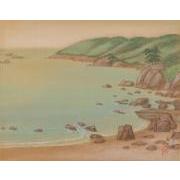 紀伊百景画帖「栖原 アヤメ磯」