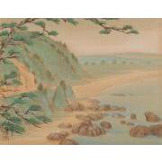 紀伊百景画帖「御坊海岸和田」