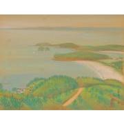 紀伊百景画帖「白濱温泉ヲ望」
