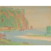 紀伊百景画帖「富田川口」