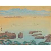 紀伊百景画帖「太地東明嵜」