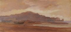 神中 糸子《海岸風景》1888-1892（明治21-25） 油彩、キャンバス