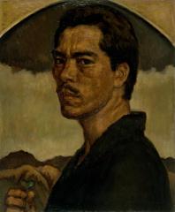 保田 龍門《自画像》1915（大正4） 油彩、キャンバス