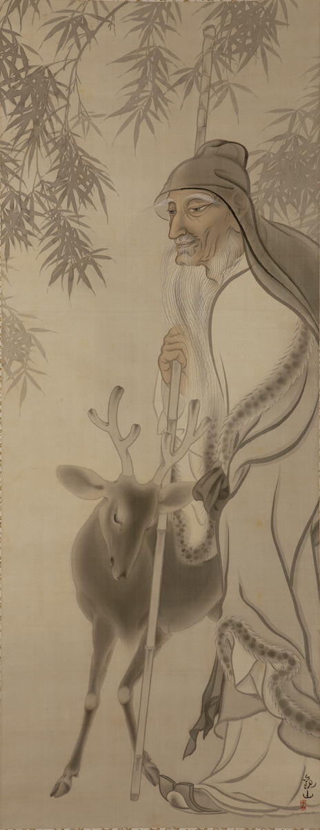 下村観山 (1873－1930)《寿老》制作年不詳 / 顔料、墨、紙