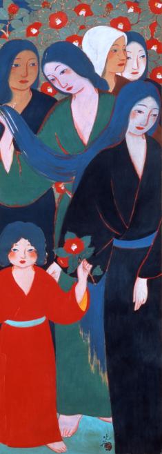 野長瀬晩花《島の女》1916年頃