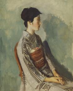 木下孝則《女優の像》1926(大正15/昭和元) / 油彩、キャンバス